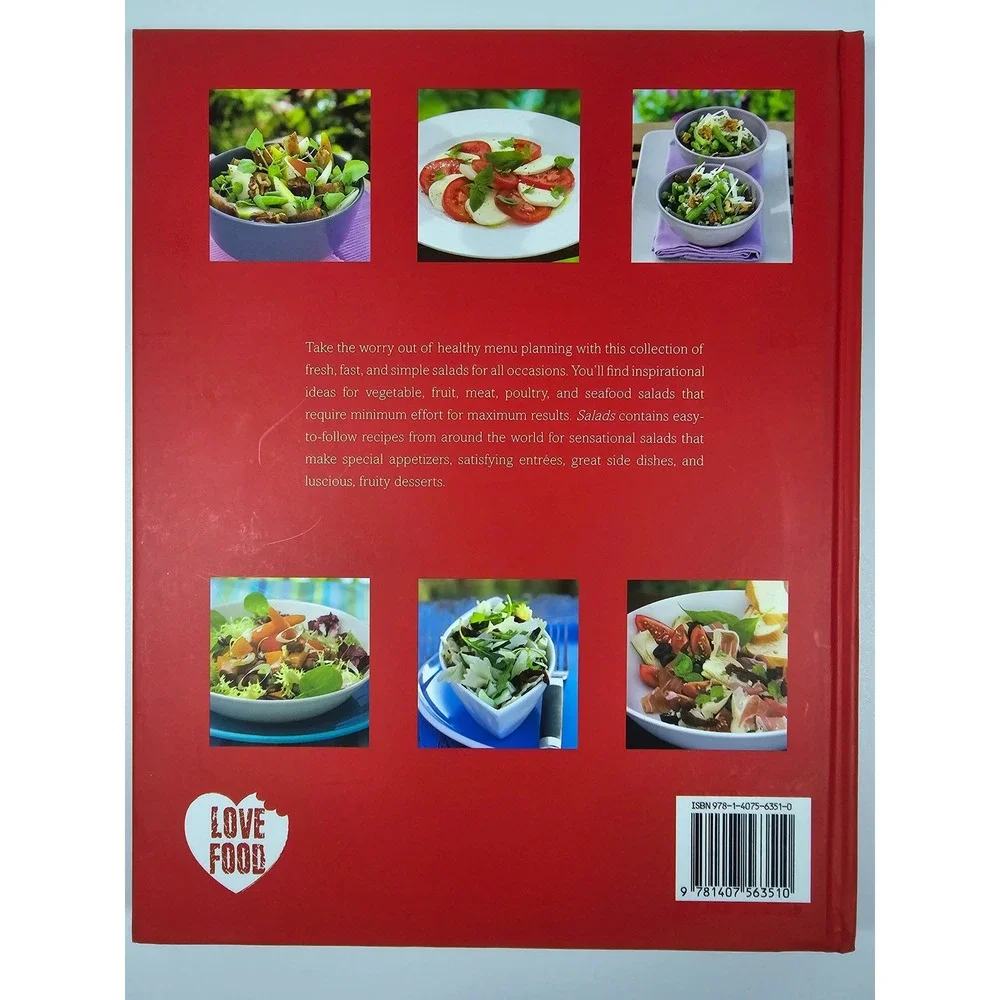 Salads Simple and Fresh Dishes Cookbook Love Food Hardcover 9781407563510